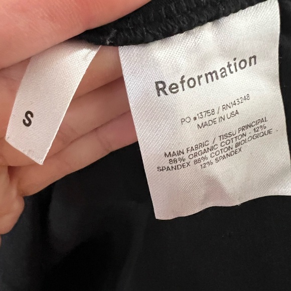 Reformation Elisha Mini Dress - Size S - Black - Picture 5 of 6